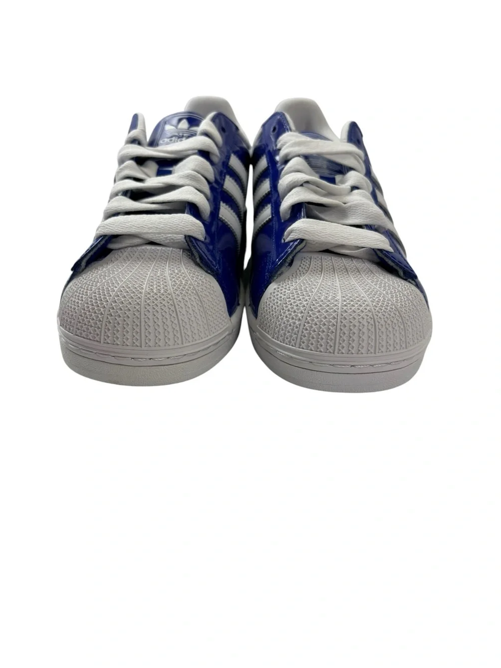 NIB Adidas Original Superstars II Royal Blue Patent Leather Mens Sz11 Womens 12